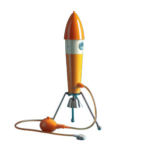 Classic Stomp-Rocket Vinyl Car Decal Sticker – Waterproof & UV-Resistant 8"