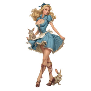 Alice In Wonderland V6 Vinyl Car Decal Sticker – Waterproof & UV-Resistant 8"