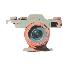 Camera Vinyl Car Decal Sticker – Waterproof & UV-Resistant 8"