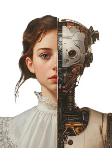 Dual Era Portrait Vinyl Car Decal Sticker – Waterproof & UV-Resistant 8"