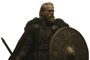 Young Viking Portrait Vinyl Car Decal Sticker – Waterproof & UV-Resistant 8"