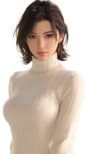 Miki Portrait Vinyl Car Decal Sticker – Waterproof & UV-Resistant 8"