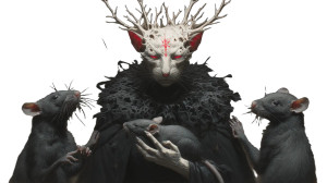 Cat Queen Scene Vinyl Car Decal Sticker – Waterproof & UV-Resistant 8"