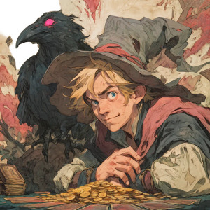 Hobbit Gambler Mage Vinyl Car Decal Sticker – Waterproof & UV-Resistant 8"