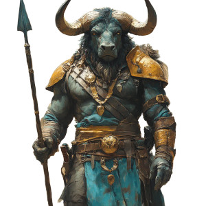 Minotaur Ranger Vinyl Car Decal Sticker – Waterproof & UV-Resistant 8" Minotaur Ranger Vinyl Car Decal Sticker – Waterproof & UV-Resistant 8"