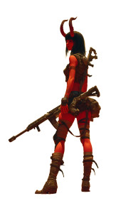 Red Devil Teen Vinyl Car Decal Sticker – Waterproof & UV-Resistant 8"