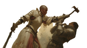 Dark Fantasy Paladin V3 Vinyl Car Decal Sticker – Waterproof & UV-Resistant 8"