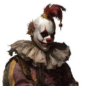 Noble Clown Vinyl Car Decal Sticker – Waterproof & UV-Resistant 8"