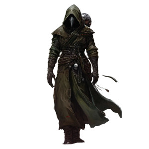 Plague Doctor Monk V2 Vinyl Car Decal Sticker – Waterproof & UV-Resistant 8"