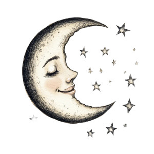 Smiling Crescent Moon Vinyl Car Decal Sticker – Waterproof & UV-Resistant 8" Smiling Crescent Moon Vinyl Car Decal Sticker – Waterproof & UV-Resistant 8"