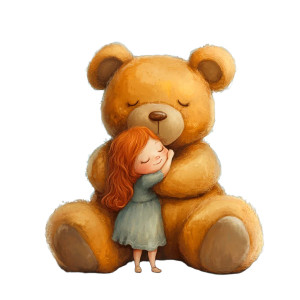 Redhead Girl Hugging Teddy Vinyl Car Decal Sticker – Waterproof & UV-Resistant Redhead Girl Hugging Teddy Vinyl Car Decal Sticker – Waterproof & UV-Resistant
