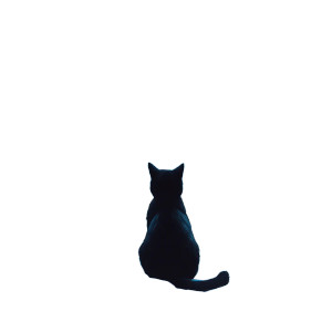 Black Cat Staring Vinyl Car Decal Sticker – Waterproof & UV-Resistant 8"