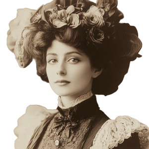 Victorian Nobel Women Vinyl Car Decal Sticker – Waterproof & UV-Resistant 8"