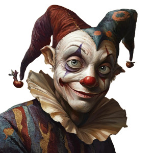 Isometric Jester Vinyl Car Decal Sticker – Waterproof & UV-Resistant 8"