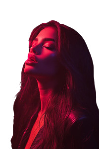 Smoking Beauty Portrait Vinyl Car Decal Sticker – Waterproof & UV-Resistant 8"