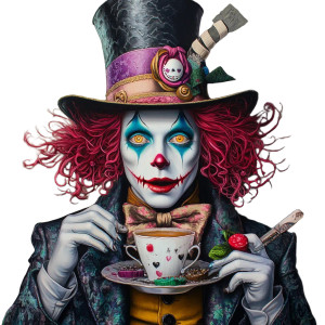 The Mad Hatter Vinyl Car Decal Sticker – Waterproof & UV-Resistant 8" The Mad Hatter Vinyl Car Decal Sticker – Waterproof & UV-Resistant 8"