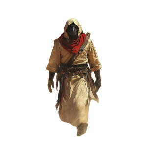 Tengu Monk V2 Vinyl Car Decal Sticker – Waterproof & UV-Resistant 8"