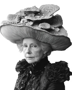 Mushroom Hat Portrait Vinyl Car Decal Sticker – Waterproof & UV-Resistant 8"