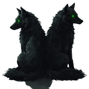 Glowing-Eyed Wolves Vinyl Car Decal Sticker – Waterproof & UV-Resistant 8"