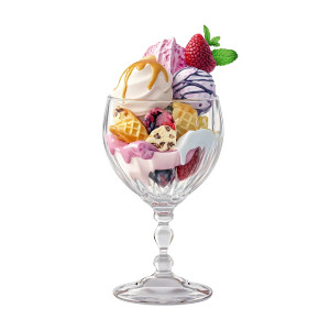 Glass Of Ice Cream Vinyl Car Decal Sticker – Waterproof & UV-Resistant 8"