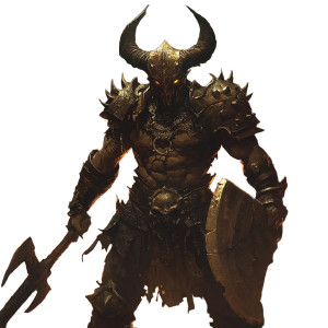 Merregon Devil Warrior Vinyl Car Decal Sticker – Waterproof & UV-Resistant 8"