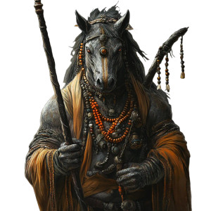Horse Demon Warrior Vinyl Car Decal Sticker – Waterproof & UV-Resistant 8"