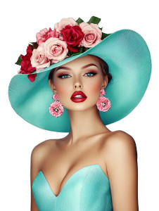 Elegant Fashion Portrait V6 Vinyl Car Decal Sticker – Waterproof & UV-Resistant 8"