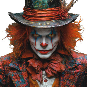 Mad Hatter Portrait V2 Vinyl Car Decal Sticker – Waterproof & UV-Resistant 8"