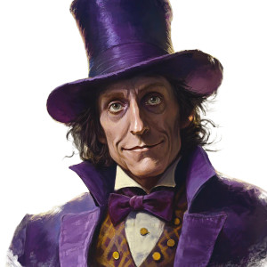 Willy Wonka Businessman Vinyl Car Decal Sticker – Waterproof & UV-Resistant 8"