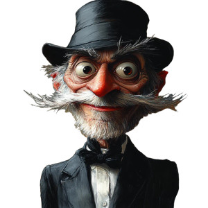 Mr. Bogus Portrait Vinyl Car Decal Sticker – Waterproof & UV-Resistant 8"
