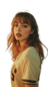 Vintage Jersey Pose Vinyl Car Decal Sticker – Waterproof & UV-Resistant 8"