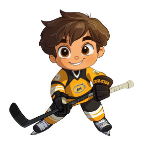 Cartoon Hockey Kid Vinyl Car Decal Sticker – Waterproof & UV-Resistant 8" Cartoon Hockey Kid Vinyl Car Decal Sticker – Waterproof & UV-Resistant 8"