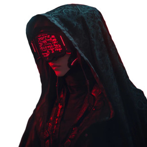 Cyberpunk Razor Girl Vinyl Car Decal Sticker – Waterproof & UV-Resistant 8"