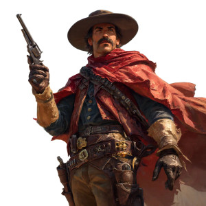 Gunslinger Tcg Art Vinyl Car Decal Sticker – Waterproof & UV-Resistant 8"