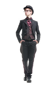 Steampunk Tuxedo Man Vinyl Car Decal Sticker – Waterproof & UV-Resistant 8"