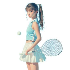 Badminton Player V3 Vinyl Car Decal Sticker – Waterproof & UV-Resistant 8"