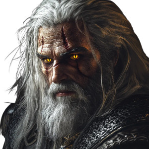 The Witcher Portrait Vinyl Car Decal Sticker – Waterproof & UV-Resistant 8"