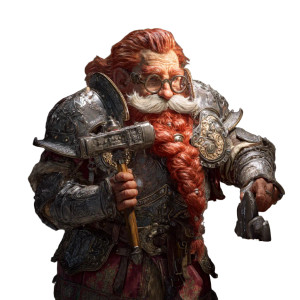 Dwarf Blacksmith V6 Vinyl Car Decal Sticker – Waterproof & UV-Resistant 8"