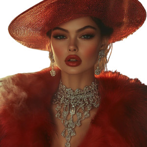 Glamorous Vintage Woman V2 Vinyl Car Decal Sticker – Waterproof & UV-Resistant 8"