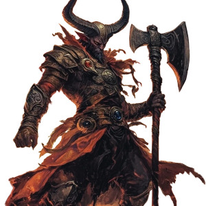 Tiefling Paladin V10 Vinyl Car Decal Sticker – Waterproof & UV-Resistant 8"