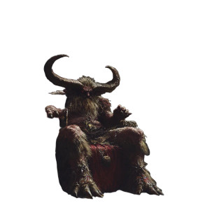 Krampus On Throne Vinyl Car Decal Sticker – Waterproof & UV-Resistant 8"
