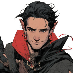 Half-Drow Bard Vinyl Car Decal Sticker – Waterproof & UV-Resistant 8"