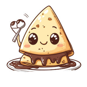 Kawaii Crepes Vinyl Car Decal Sticker – Waterproof & UV-Resistant 8"