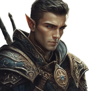 Elf Warrior Mage Vinyl Car Decal Sticker – Waterproof & UV-Resistant 8"