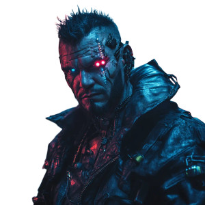 Cyber Lycan Portrait Vinyl Car Decal Sticker – Waterproof & UV-Resistant 8" Cyber Lycan Portrait Vinyl Car Decal Sticker – Waterproof & UV-Resistant 8"