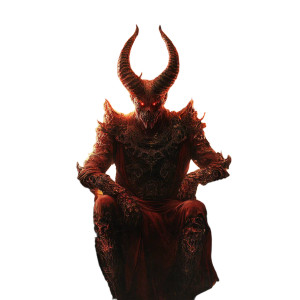 Infernal God Vinyl Car Decal Sticker – Waterproof & UV-Resistant 8"