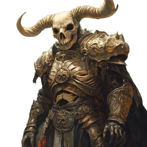 Skeleton Minotaur Vinyl Car Decal Sticker – Waterproof & UV-Resistant 8"