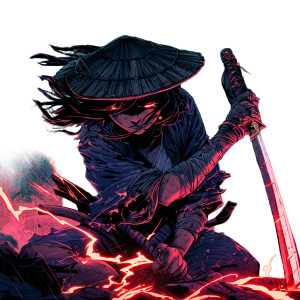 Manic Samurai Spark V2 Vinyl Car Decal Sticker – Waterproof & UV-Resistant 8"