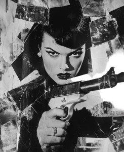 Pulp Crime Fighter Vinyl Car Decal Sticker – Waterproof & UV-Resistant 8"