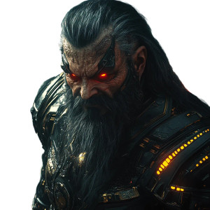 Cyberpunk Warrior V10 Vinyl Car Decal Sticker – Waterproof & UV-Resistant 8"